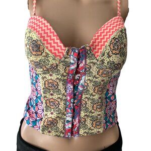 Maaji Mystic Paths Bustier Size S/M Bathing Suit Top